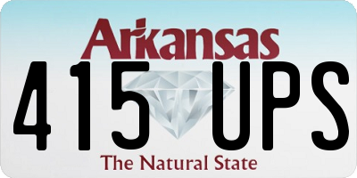 AR license plate 415UPS