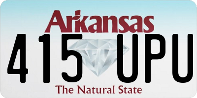 AR license plate 415UPU