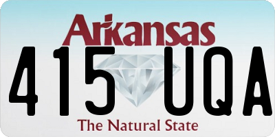 AR license plate 415UQA