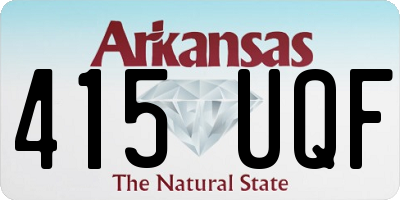 AR license plate 415UQF