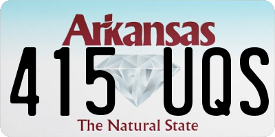 AR license plate 415UQS