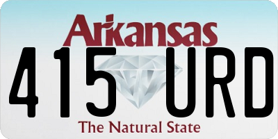 AR license plate 415URD
