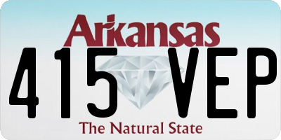 AR license plate 415VEP