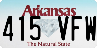 AR license plate 415VFW