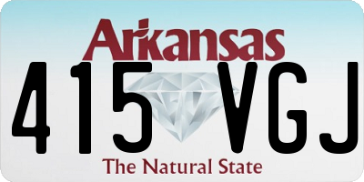 AR license plate 415VGJ