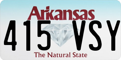 AR license plate 415VSY