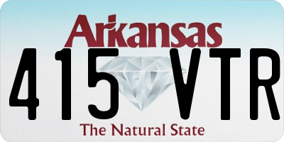 AR license plate 415VTR