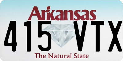 AR license plate 415VTX