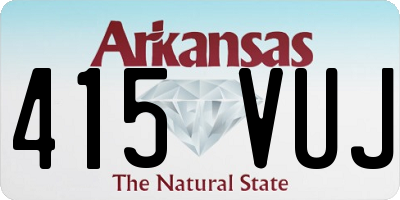 AR license plate 415VUJ