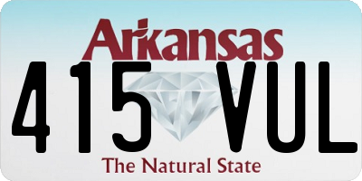 AR license plate 415VUL
