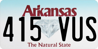 AR license plate 415VUS