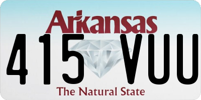 AR license plate 415VUU