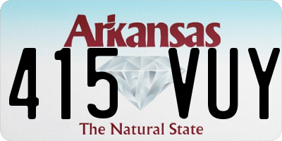 AR license plate 415VUY