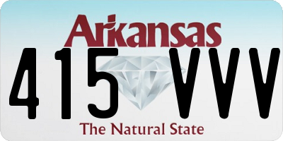 AR license plate 415VVV
