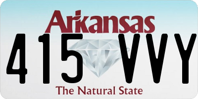 AR license plate 415VVY