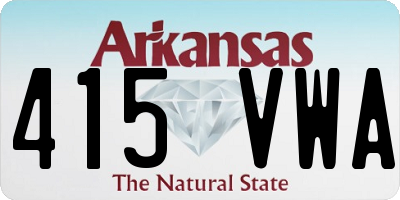 AR license plate 415VWA