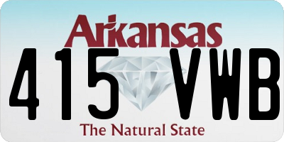 AR license plate 415VWB