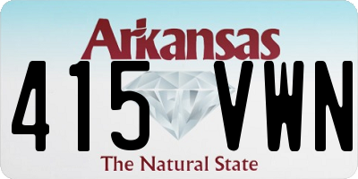 AR license plate 415VWN