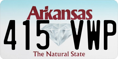 AR license plate 415VWP