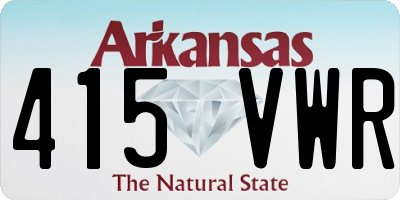 AR license plate 415VWR