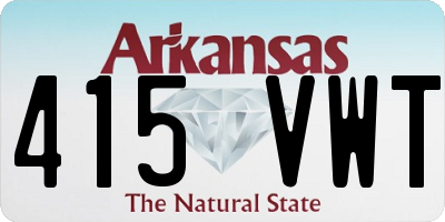 AR license plate 415VWT