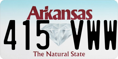 AR license plate 415VWW