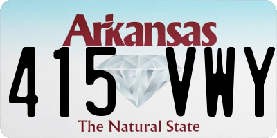 AR license plate 415VWY