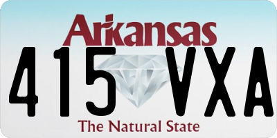 AR license plate 415VXA