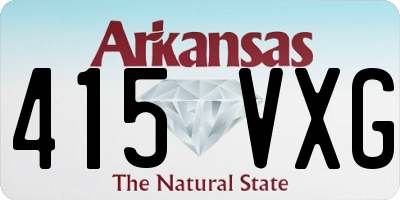 AR license plate 415VXG