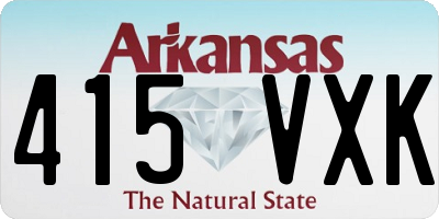 AR license plate 415VXK