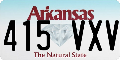 AR license plate 415VXV
