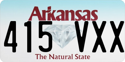 AR license plate 415VXX