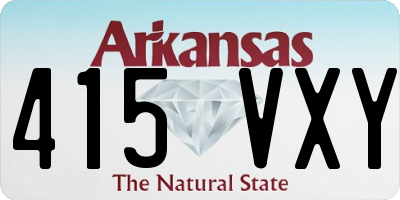 AR license plate 415VXY