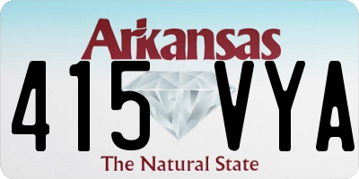 AR license plate 415VYA