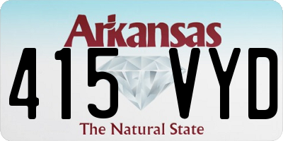 AR license plate 415VYD