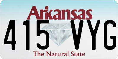 AR license plate 415VYG