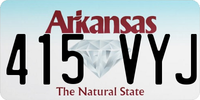AR license plate 415VYJ