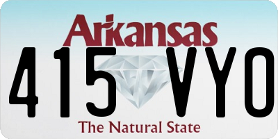 AR license plate 415VYO