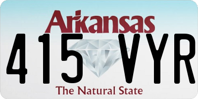 AR license plate 415VYR