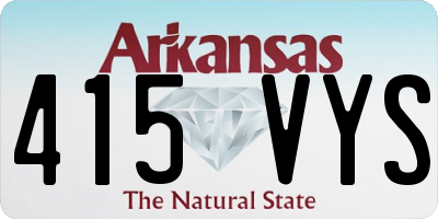 AR license plate 415VYS