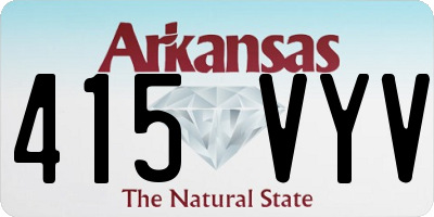 AR license plate 415VYV