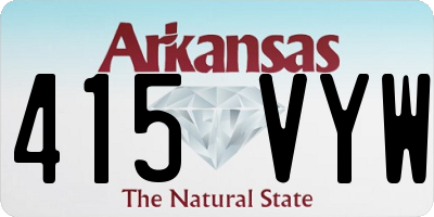 AR license plate 415VYW
