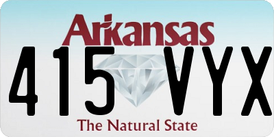 AR license plate 415VYX