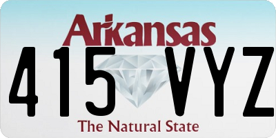 AR license plate 415VYZ