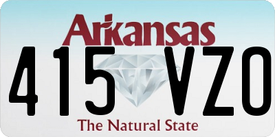 AR license plate 415VZO