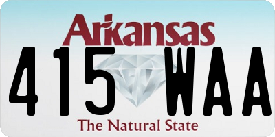 AR license plate 415WAA