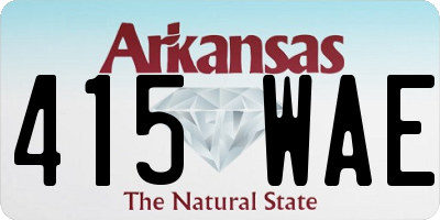 AR license plate 415WAE
