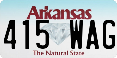 AR license plate 415WAG