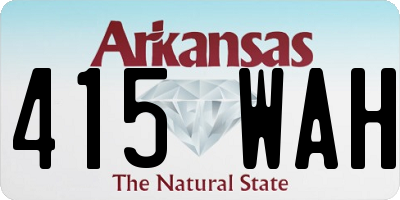 AR license plate 415WAH