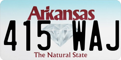 AR license plate 415WAJ